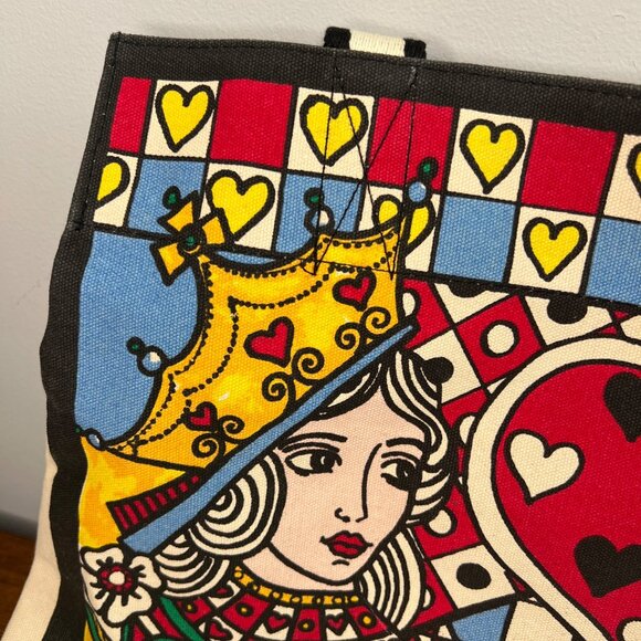 Brighton Queen Of Love Tote Bag With Heart Design & Bold Colors Purse Cards - Picture 2 of 16